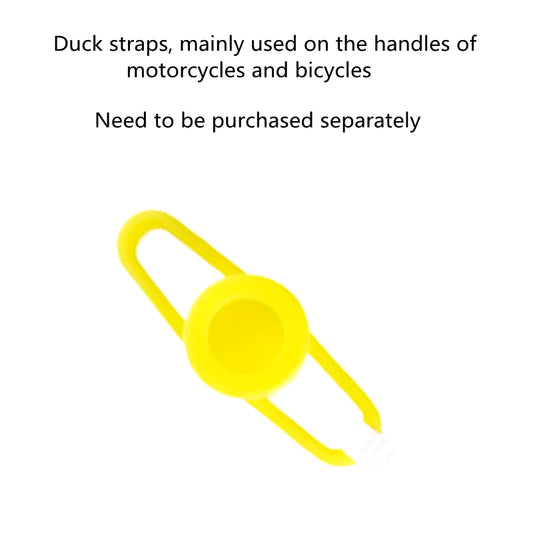 Car Duck Pendant with Helmet - Small Yellow Cycling Accessory for Road Bike and Motor Helmet